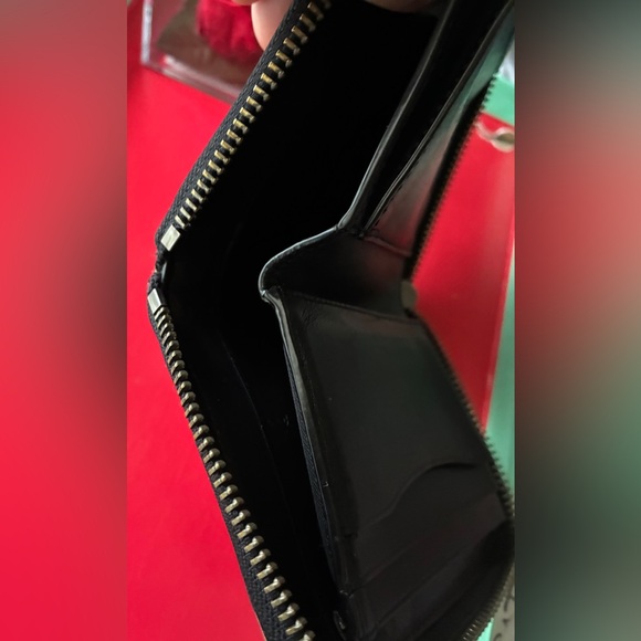 Coach Signature Canvas Small Zip Wallet in Brown/Tan - Picture 8 of 12